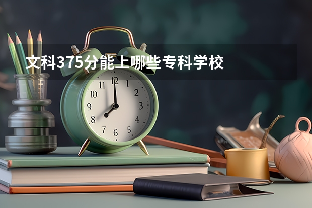 文科375分能上哪些专科学校