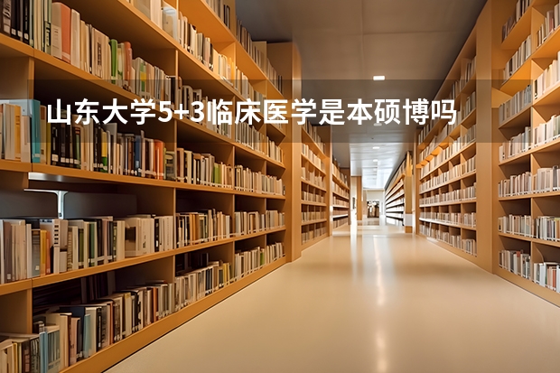 山东大学5+3临床医学是本硕博吗