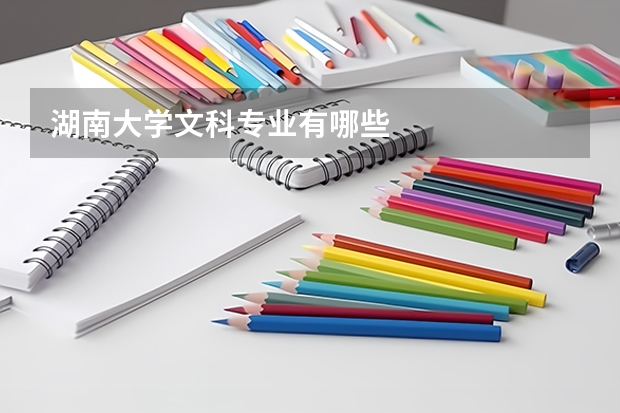 湖南大学文科专业有哪些