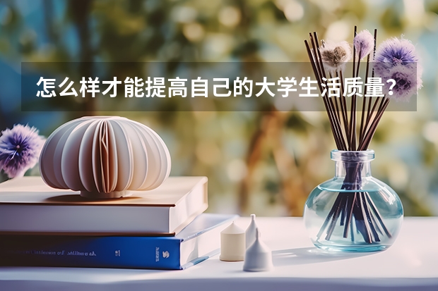 怎么样才能提高自己的大学生活质量？