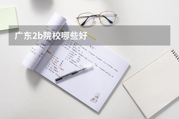 广东2b院校哪些好