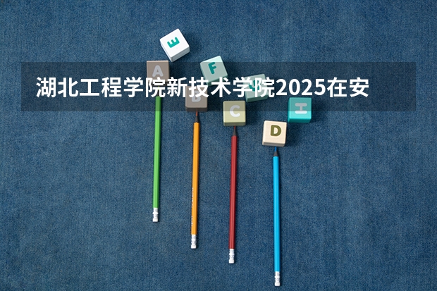 湖北工程学院新技术学院2025在安徽招生计划