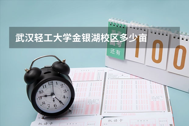 武汉轻工大学金银湖校区多少亩