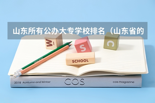 山东所有公办大专学校排名（山东省的这些专科学校也很不错，考不上本科的同学可以考虑一下）