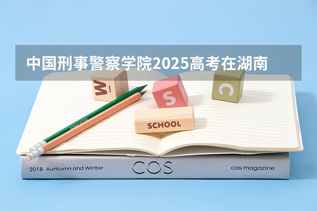 中国刑事警察学院2025高考在湖南各批次选科要求