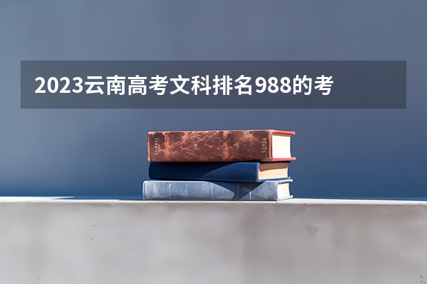 2023云南高考文科排名988的考生报哪所大学 往年录取分数线