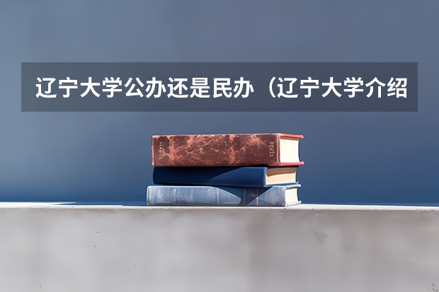 辽宁大学公办还是民办(辽宁大学介绍)